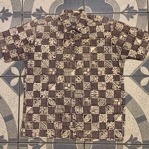 Vintage Weekender Traveler Hawaiian Style Shirt L